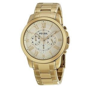 Horlogeband Fossil FS4814 Roestvrij staal (RVS) Doublé 22mm